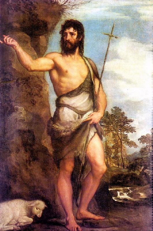TIZIANO Vecellio St. John the Baptist er China oil painting art